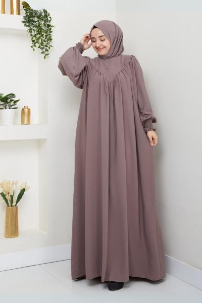 Gülçiçek Elbise Vizon