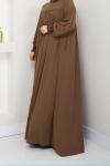 İnci Tanesi Elbise Camel