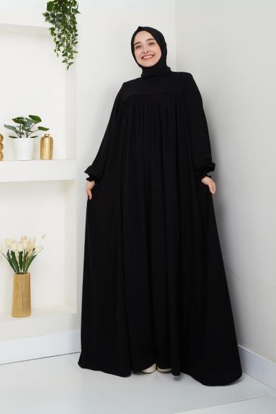 İnci Tanesi Elbise Siyah