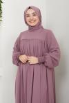 İnci Tanesi Elbise Pembe