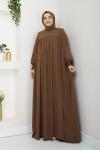 İnci Tanesi Elbise Camel